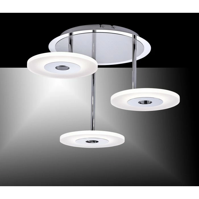 Paul Neuhaus Leuchten Paul Neuhaus ADALI Deckenleuchte LED Edelstahl, 3-flammig – Bild 10