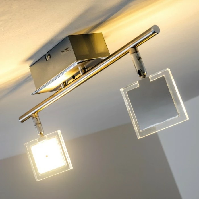 Paul Neuhaus Leuchten Paul Neuhaus DAAN-RGB Deckenleuchte LED Chrom, 2-flammig, Fernbedienung, Farbwechsler – Bild 12