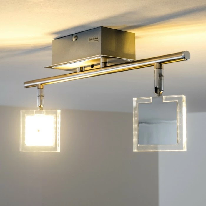 Paul Neuhaus Leuchten Paul Neuhaus DAAN-RGB Deckenleuchte LED Chrom, 2-flammig, Fernbedienung, Farbwechsler – Bild 13