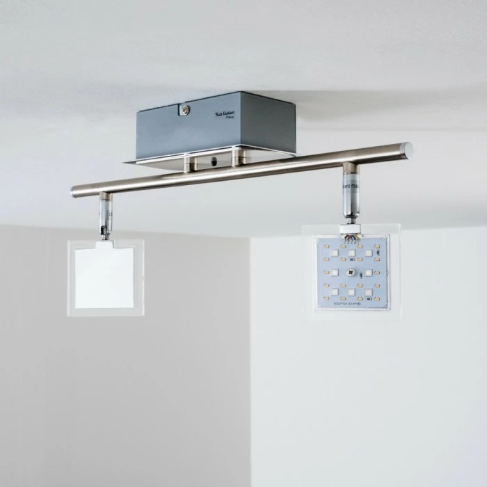 Paul Neuhaus Leuchten Paul Neuhaus DAAN-RGB Deckenleuchte LED Chrom, 2-flammig, Fernbedienung, Farbwechsler – Bild 14