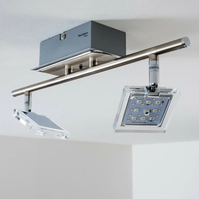 Paul Neuhaus Leuchten Paul Neuhaus DAAN-RGB Deckenleuchte LED Chrom, 2-flammig, Fernbedienung, Farbwechsler – Bild 18