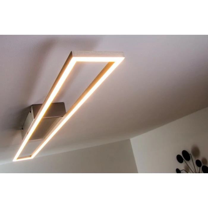 Paul Neuhaus Leuchten Paul Neuhaus Deckenleuchte LED Stahl gebürstet, 4-flammig – Bild 3