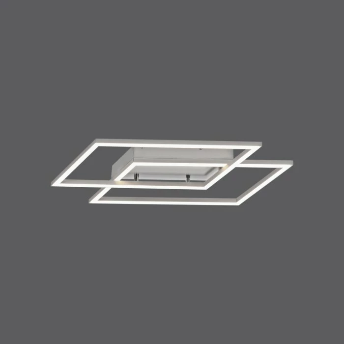 Paul Neuhaus Leuchten Paul Neuhaus Deckenleuchte INIGO LED Edelstahl, 2-flammig