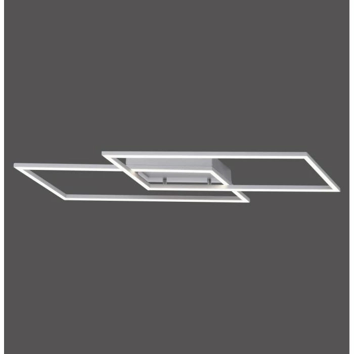 Paul Neuhaus Leuchten Paul Neuhaus Deckenleuchte INIGO LED Edelstahl, 2-flammig – Bild 2