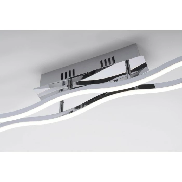 Paul Neuhaus Leuchten Paul Neuhaus Emma Deckenleuchte LED Edelstahl, 2-flammig – Bild 2