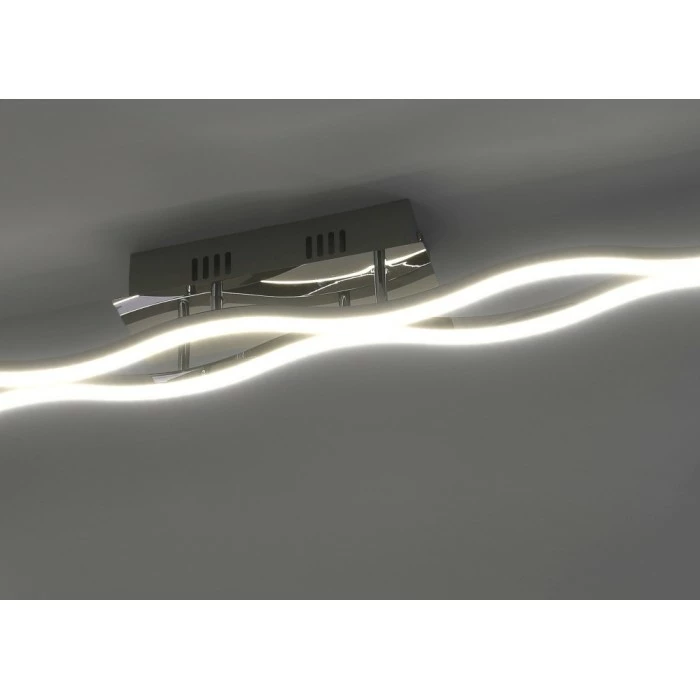 Paul Neuhaus Leuchten Paul Neuhaus Emma Deckenleuchte LED Edelstahl, 2-flammig – Bild 3