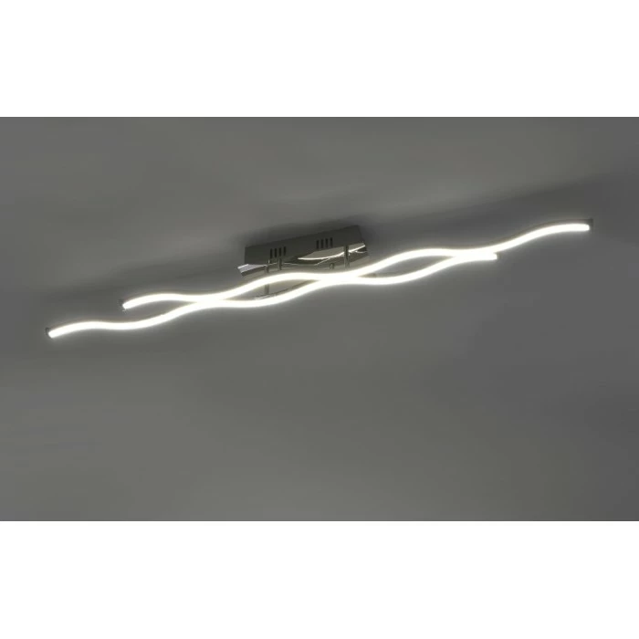 Paul Neuhaus Leuchten Paul Neuhaus Emma Deckenleuchte LED Edelstahl, 2-flammig – Bild 5