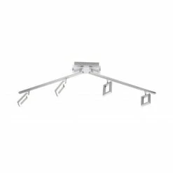 Paul Neuhaus Leuchten Paul Neuhaus INIGO Deckenleuchte LED Edelstahl, 4-flammig