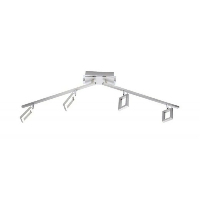 Paul Neuhaus Leuchten Paul Neuhaus INIGO Deckenleuchte LED Edelstahl, 4-flammig