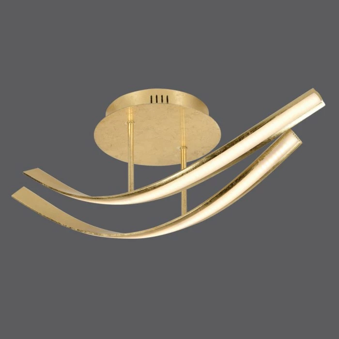 Paul Neuhaus Leuchten Paul Neuhaus LINDA Deckenleuchte LED Gold, 2-flammig