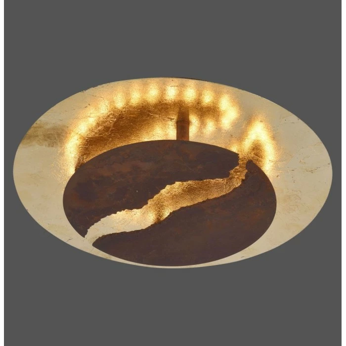 Paul Neuhaus Leuchten Paul Neuhaus NEVIS Deckenleuchte LED Rostfarben, 1-flammig – Bild 2