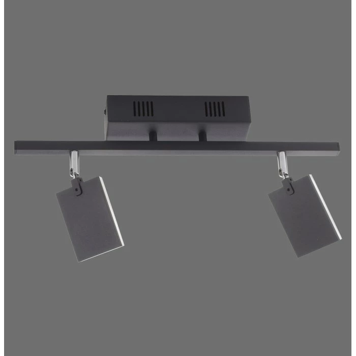 Paul Neuhaus Leuchten Paul Neuhaus PURE-MIRA Deckenleuchte LED Schwarz, 2-flammig, Fernbedienung – Bild 2