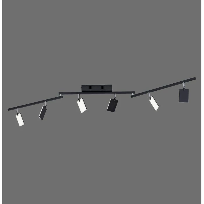 Paul Neuhaus Leuchten Paul Neuhaus PURE-MIRA Deckenleuchte LED Schwarz, 6-flammig, Fernbedienung – Bild 2