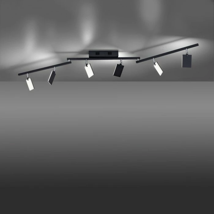 Paul Neuhaus Leuchten Paul Neuhaus PURE-MIRA Deckenleuchte LED Schwarz, 6-flammig, Fernbedienung – Bild 14