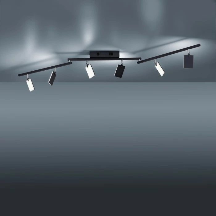 Paul Neuhaus Leuchten Paul Neuhaus PURE-MIRA Deckenleuchte LED Schwarz, 6-flammig, Fernbedienung – Bild 15