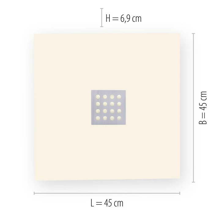 Paul Neuhaus Leuchten Paul Neuhaus PURE-NEO Deckenleuchte LED Aluminium, 5-flammig, Fernbedienung – Bild 9