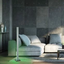 Paul Neuhaus Q-Serie Paul Neuhaus Q-ADRIANA Stehleuchte LED Aluminium, 2-flammig, Fernbedienung