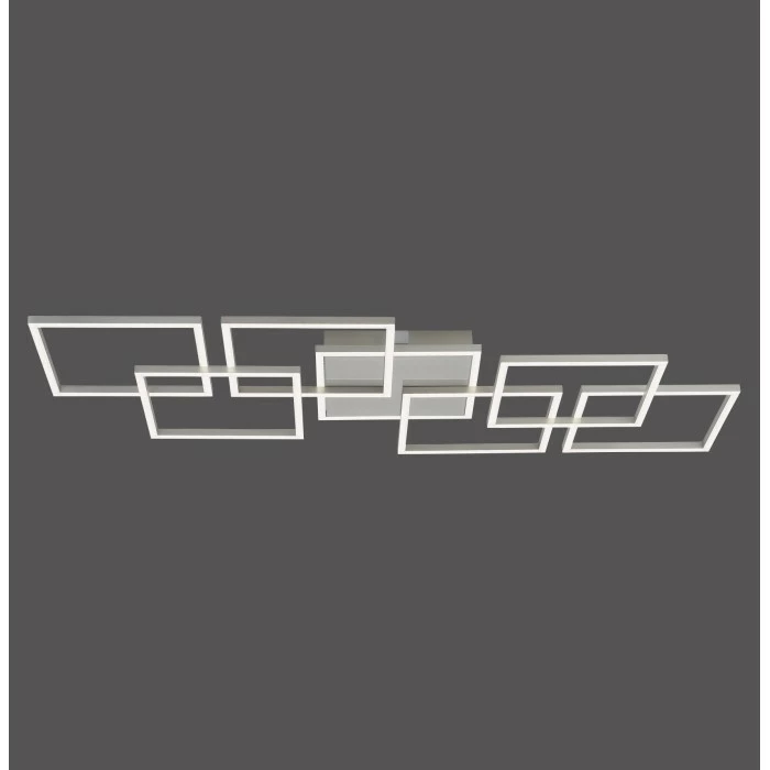 Paul Neuhaus Q-Serie Paul Neuhaus Q-INIGO Deckenleuchte LED Stahl gebürstet, 7-flammig, Fernbedienung – Bild 9