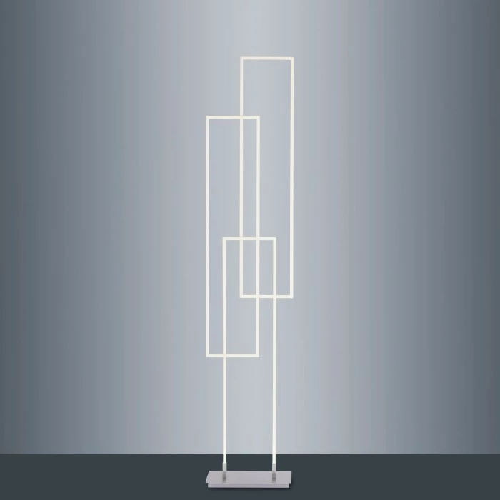 Paul Neuhaus Q-Serie Paul Neuhaus Q-INIGO Stehleuchte LED Stahl gebürstet, 3-flammig, Fernbedienung – Bild 9