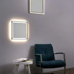 Paul Neuhaus Q-Serie Paul Neuhaus Q-KAAN Deckenleuchte LED Stahl gebürstet, 2-flammig, Fernbedienung