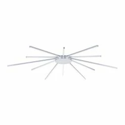 Paul Neuhaus Q-Serie Paul Neuhaus Q-SUNSHINE Deckenleuchte LED Aluminium, 12-flammig, Fernbedienung