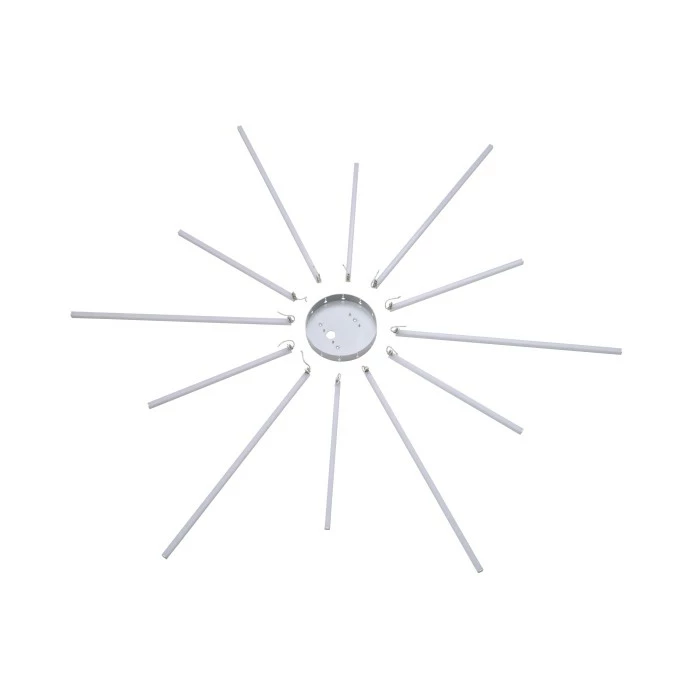 Paul Neuhaus Q-Serie Paul Neuhaus Q-SUNSHINE Deckenleuchte LED Aluminium, 12-flammig, Fernbedienung – Bild 7