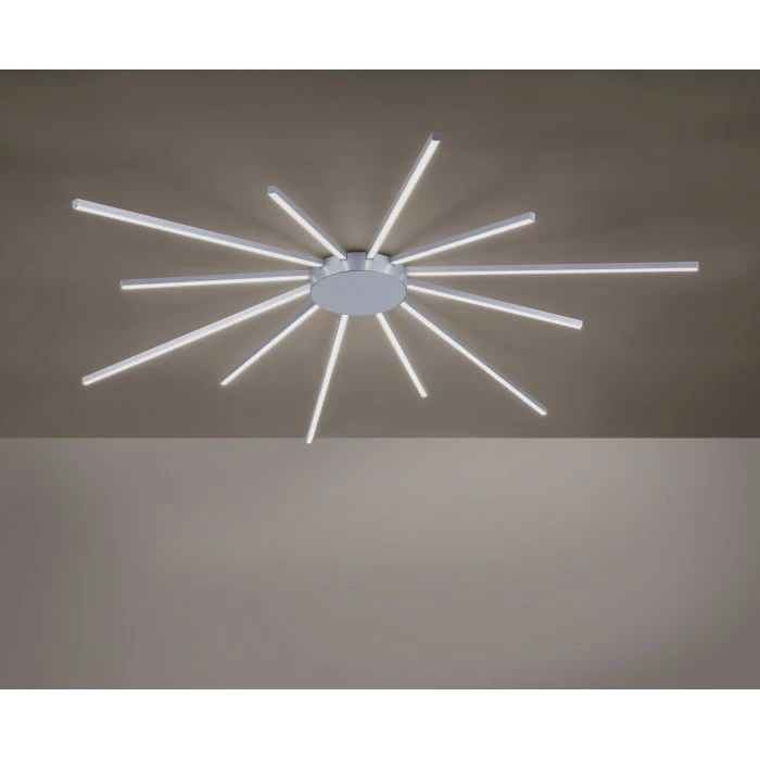 Paul Neuhaus Q-Serie Paul Neuhaus Q-SUNSHINE Deckenleuchte LED Aluminium, 12-flammig, Fernbedienung – Bild 8