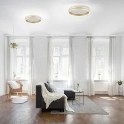 Paul Neuhaus Q-Serie Paul Neuhaus Q-VITO Deckenleuchte LED Messing, 1-flammig, Fernbedienung