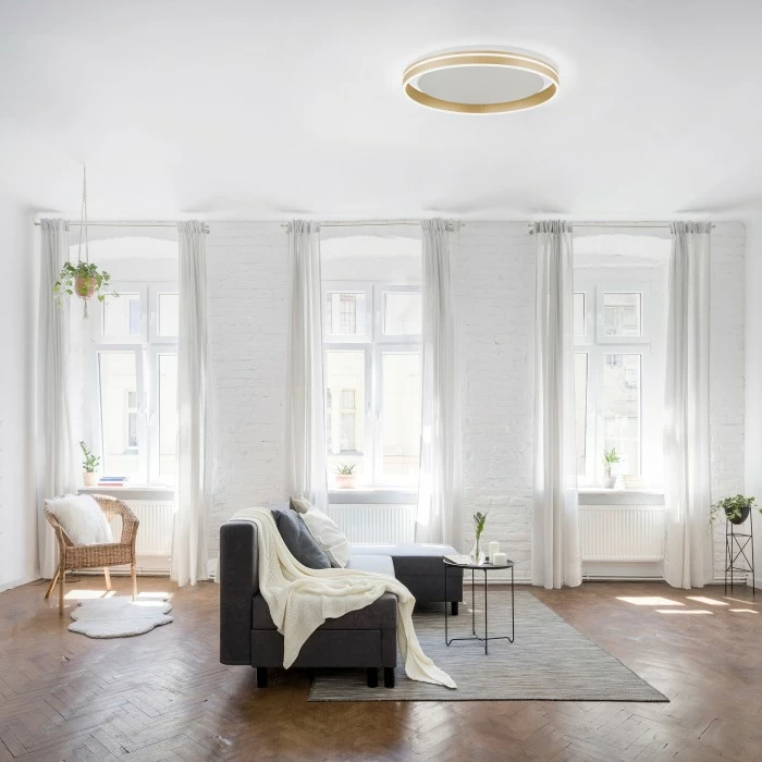 Paul Neuhaus Q-Serie Paul Neuhaus Q-VITO Deckenleuchte LED Messing, 1-flammig, Fernbedienung – Bild 2