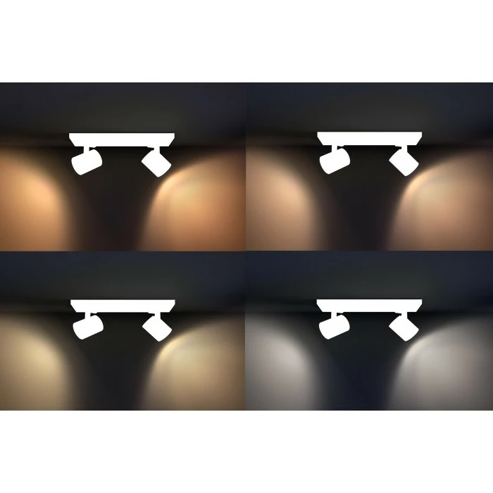 Philips Leuchten Philips Hue White Ambiance Runner Deckenspot Basis-Set LED Weiß, 2-flammig, Fernbedienung – Bild 3