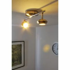 Philips Leuchten Philips SEPIA Aufbauspot LED Chrom, Schwarz, 2-flammig