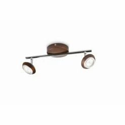 Philips Leuchten Philips SEPIA Aufbauspot LED Braun, 2-flammig