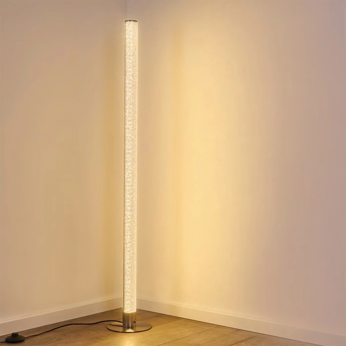 Hofstein Pipe RGB Stehlampe LED Nickel-Matt, 1-flammig, Fernbedienung, Farbwechsler – Bild 13