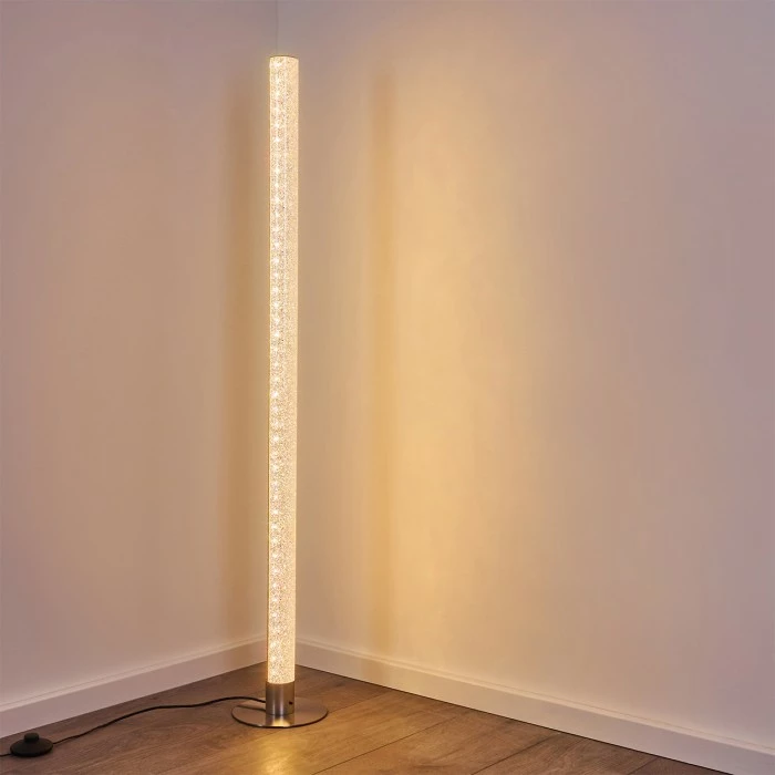 Hofstein Pipe RGB Stehlampe LED Nickel-Matt, 1-flammig, Fernbedienung, Farbwechsler – Bild 31