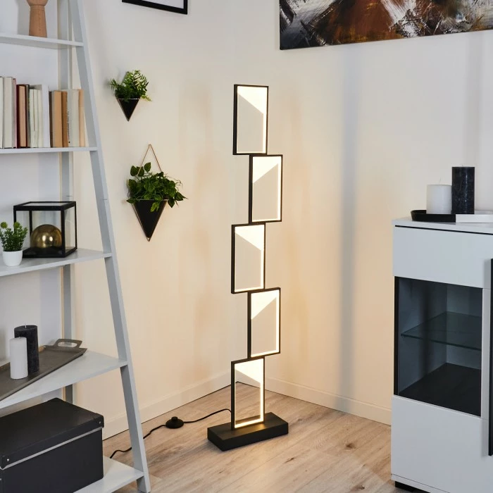 Hofstein Pitasch Stehleuchte LED Schwarz, 1-flammig – Bild 7