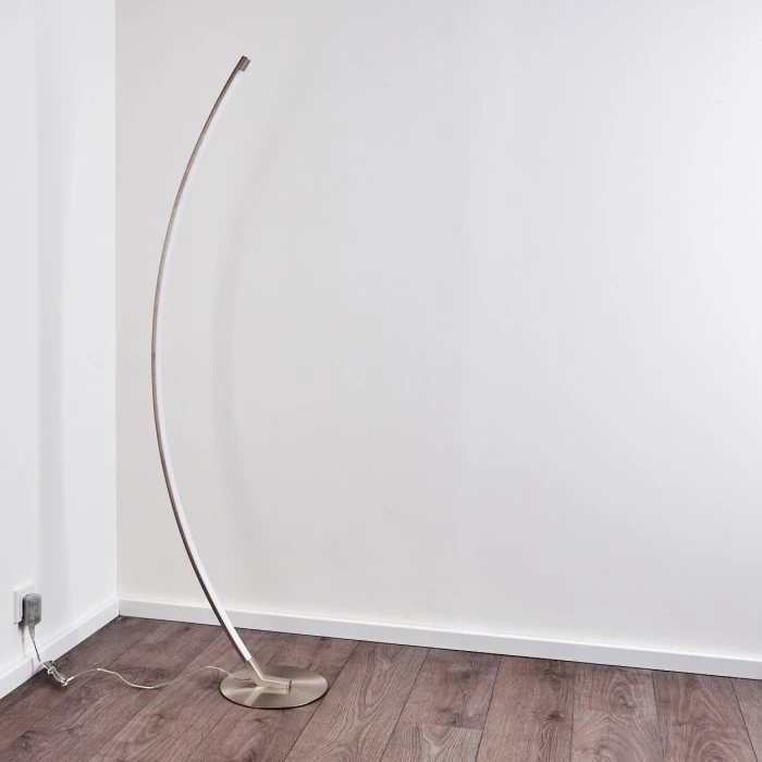 Hofstein Playa Stehleuchte LED Nickel-Matt, 1-flammig – Bild 12