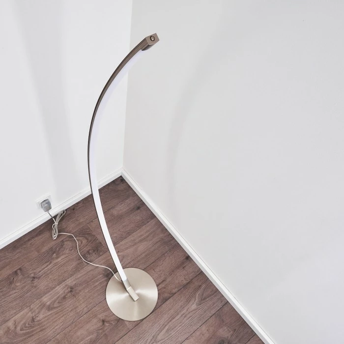 Hofstein Playa Stehleuchte LED Nickel-Matt, 1-flammig – Bild 7