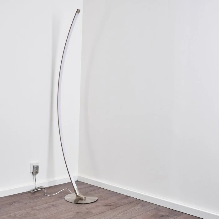 Hofstein Playa Stehleuchte LED Nickel-Matt, 1-flammig – Bild 10