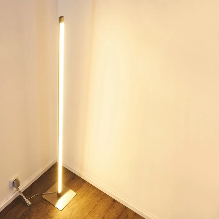 Hofstein Playa Stehleuchte LED Nickel-Matt, 1-flammig – Bild 13