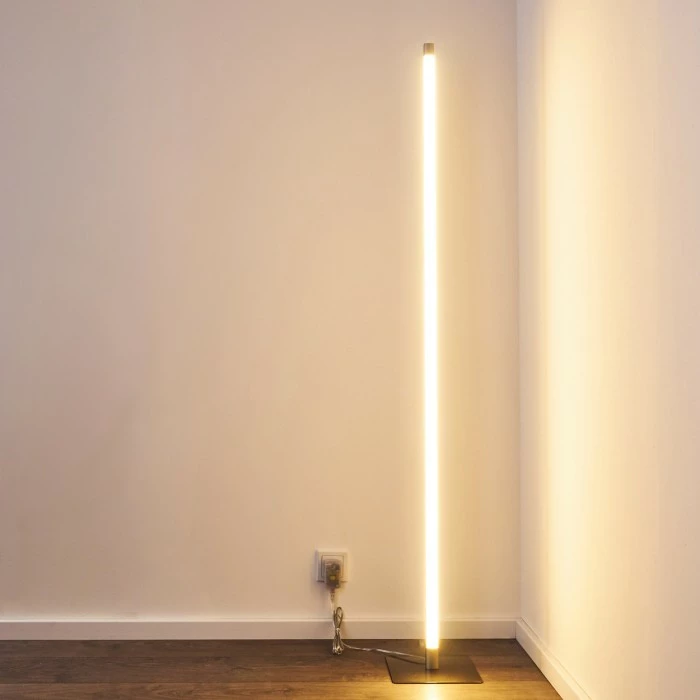 Hofstein Playa Stehleuchte LED Nickel-Matt, 1-flammig – Bild 14