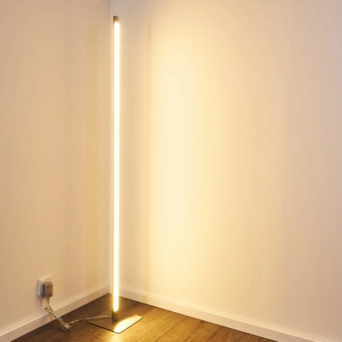 Hofstein Playa Stehleuchte LED Nickel-Matt, 1-flammig – Bild 15