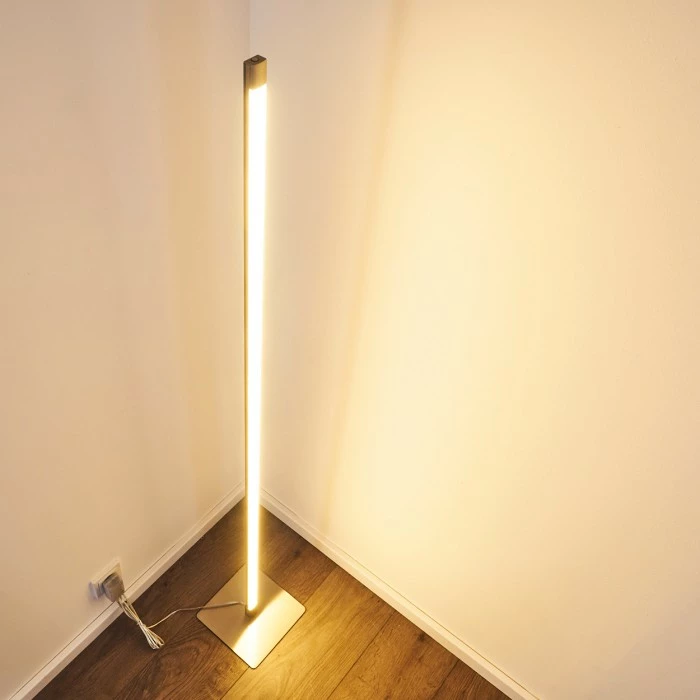 Hofstein Playa Stehleuchte LED Nickel-Matt, 1-flammig – Bild 6