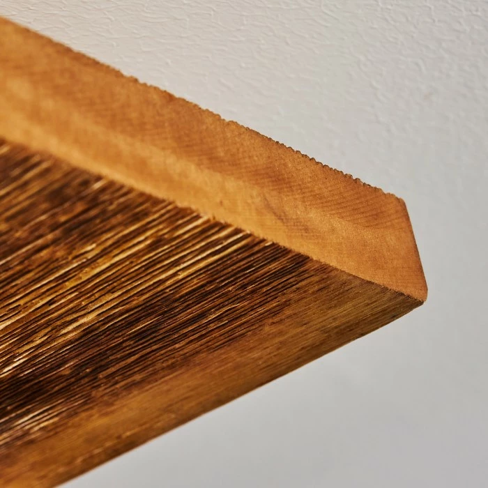 Hofstein Pompu Deckenleuchte LED Schwarz, Holz dunkel, 1-flammig – Bild 6