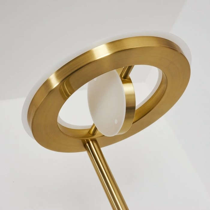 Hofstein Rabeja Deckenfluter LED Messing, Gold, 2-flammig – Bild 3