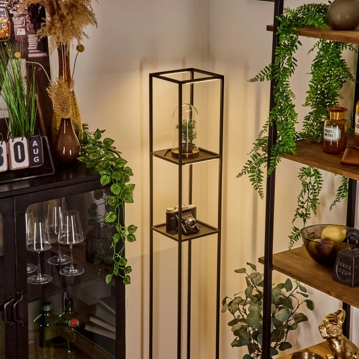 Hofstein Ranquile Stehleuchte LED Schwarz, 4-flammig – Bild 9