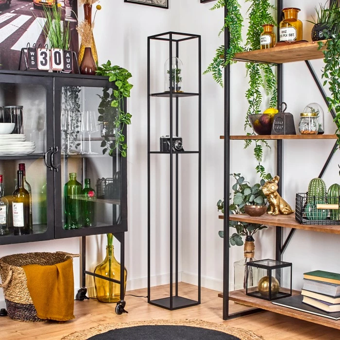 Hofstein Ranquile Stehleuchte LED Schwarz, 4-flammig – Bild 10