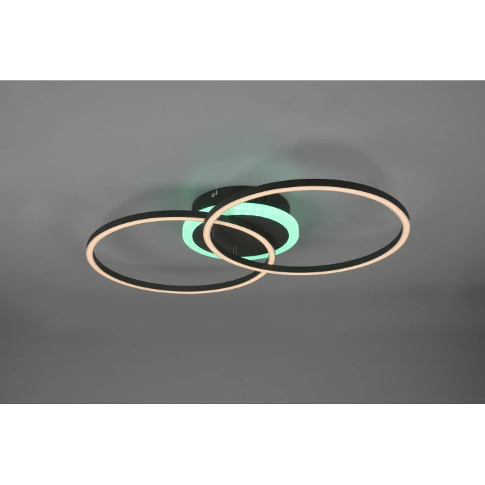 Reality Arribo Deckenleuchte LED Schwarz, 3-flammig, Fernbedienung, Farbwechsler – Bild 5