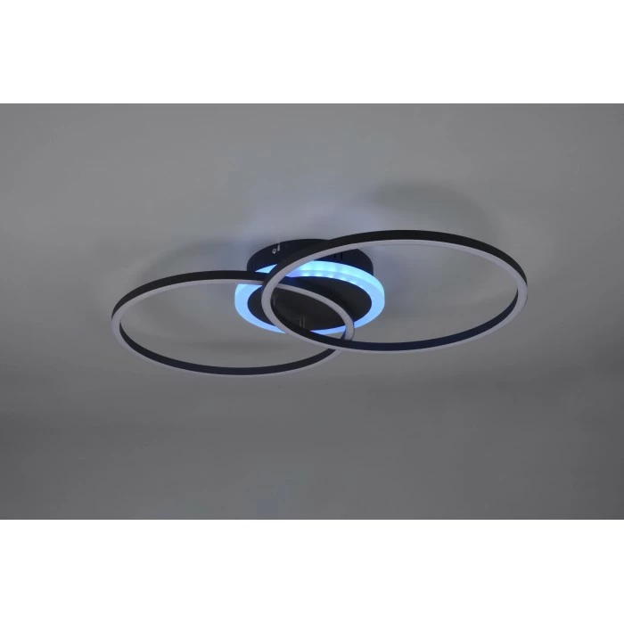 Reality Arribo Deckenleuchte LED Schwarz, 3-flammig, Fernbedienung, Farbwechsler – Bild 6