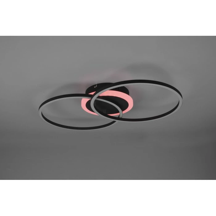 Reality Arribo Deckenleuchte LED Schwarz, 3-flammig, Fernbedienung, Farbwechsler – Bild 7