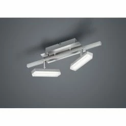 Reality BONDY Deckenleuchte LED Nickel-Matt, 2-flammig, Fernbedienung